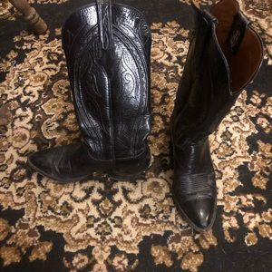 Lucchese Black Cowboy Boots